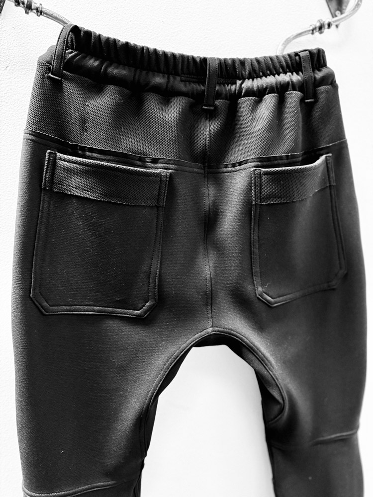 MB3114【再入荷】BACK MESH PONTI ROMA KOOL BIKER PANTS #BLACK | MAN