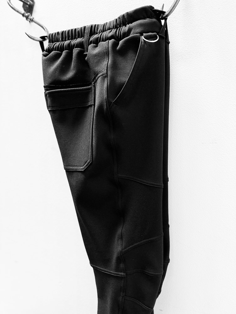 MB3114【再入荷】BACK MESH PONTI ROMA KOOL BIKER PANTS #BLACK | MAN