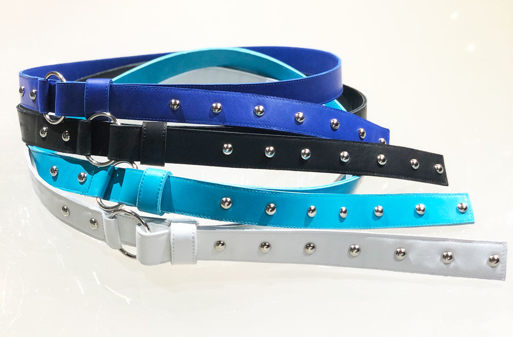 サポートサーフェス・メタルベルト マイクロ市松×サフィアーノ リバーシブルベルト（47-87YG15-204