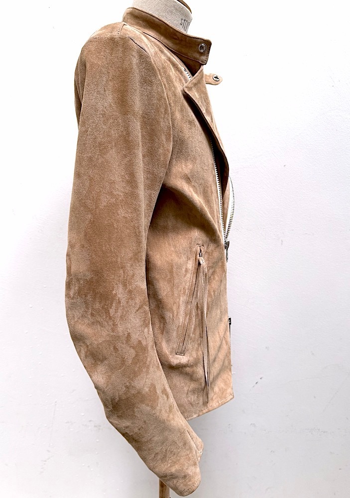 ML3137【予約商品】STRETCH LAMB SUEDE LEATHER DOUBLE RIDERS JKT