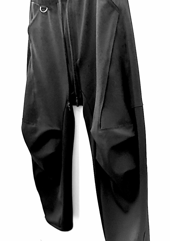 MB3128【NEW】BACK MESH PONTI THUNDERBOLT⚡ CURVE PANTS #ALL