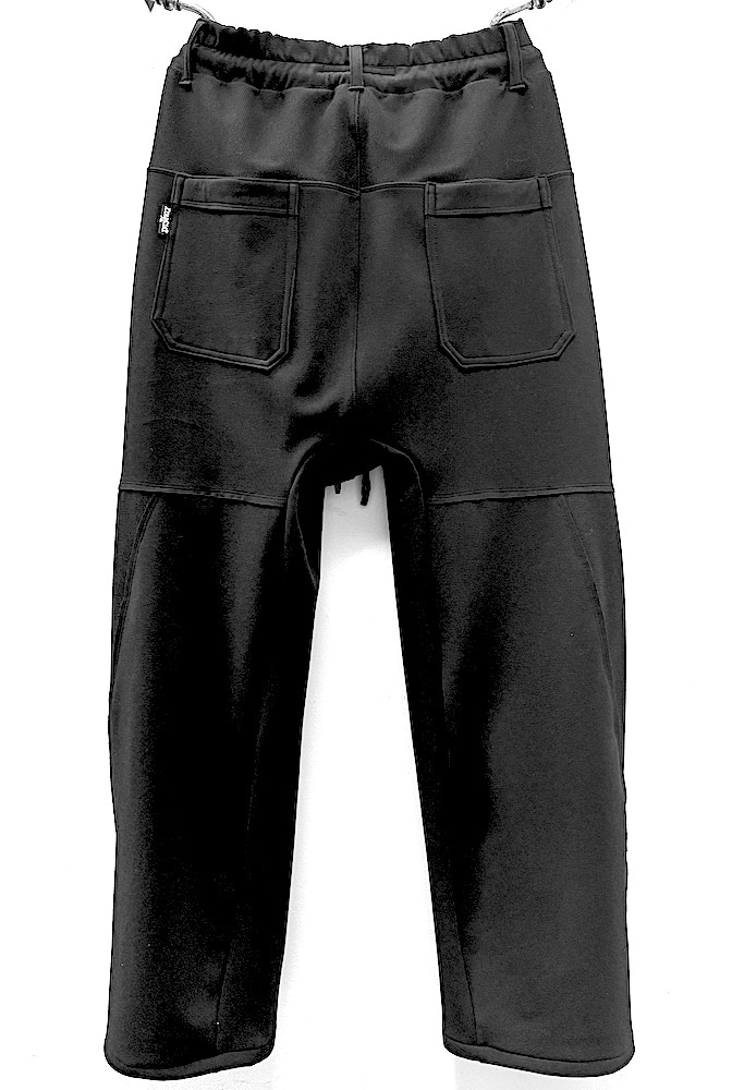 MB3128【NEW】BACK MESH PONTI THUNDERBOLT⚡ CURVE PANTS #ALL