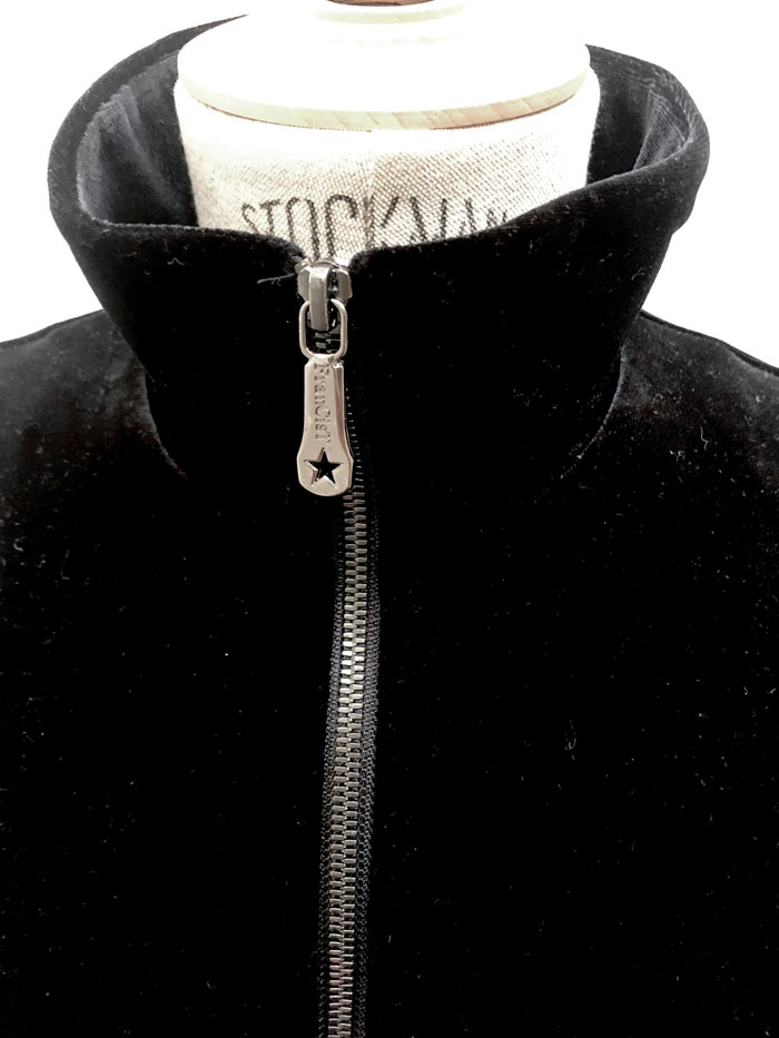 MC2822 Stretch Velor Zipup Track Jacket #09 Beautiful Black |  FranCisT_MOR.K.S. JACKETS | | FranCisT_MOR.K.S. ONLINE SHOP