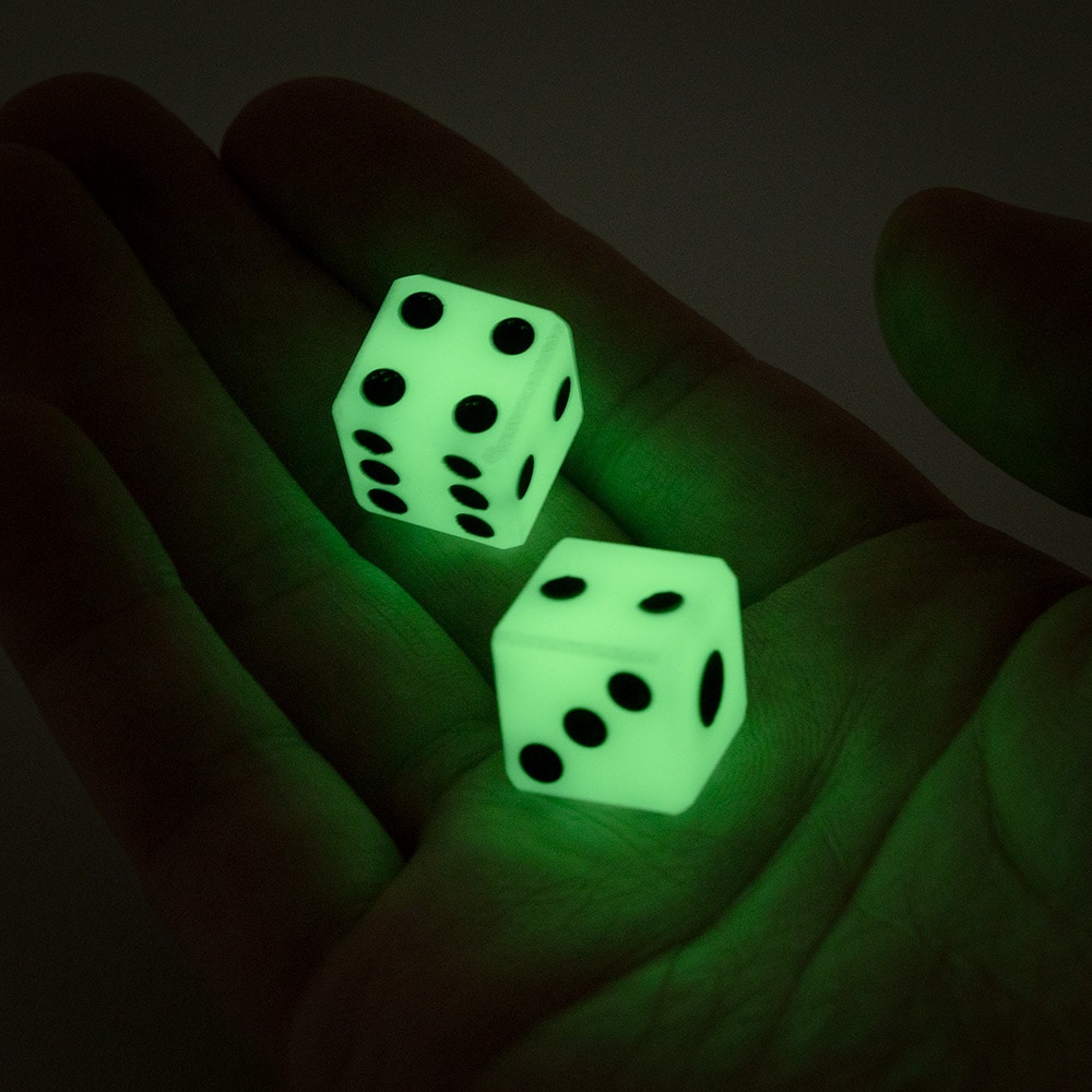Maratac マラタック Glow UGM Pair-A-Dice Set 蓄光 ダイスセット 2個