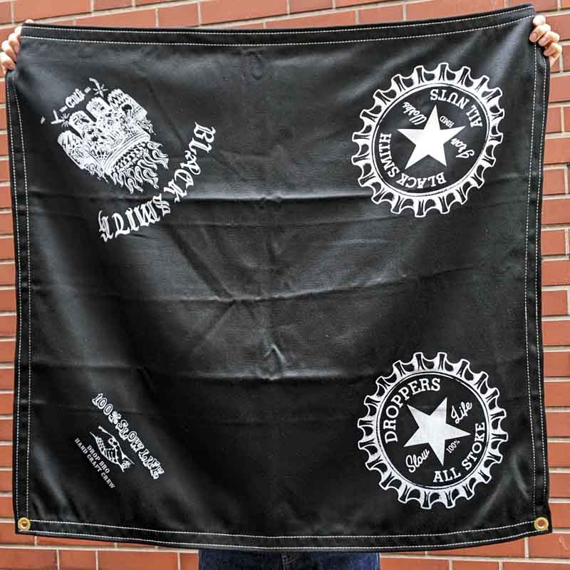 Droppers premium シルクプリント 焚き火シート BLACK | 取扱