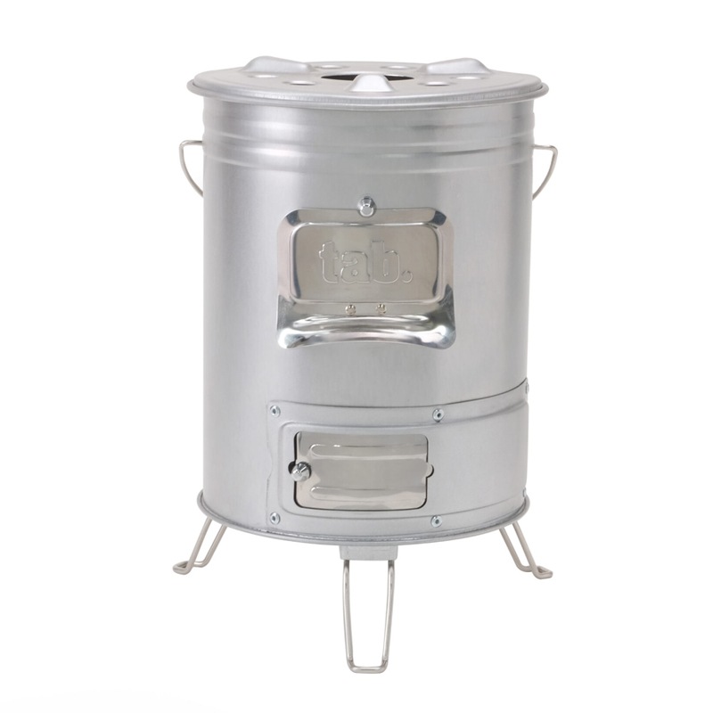 テーブルストーブ　焚き火台 高さ調整自在なテンマクのウッドストーブ用テーブルが便利！ 焚き火台