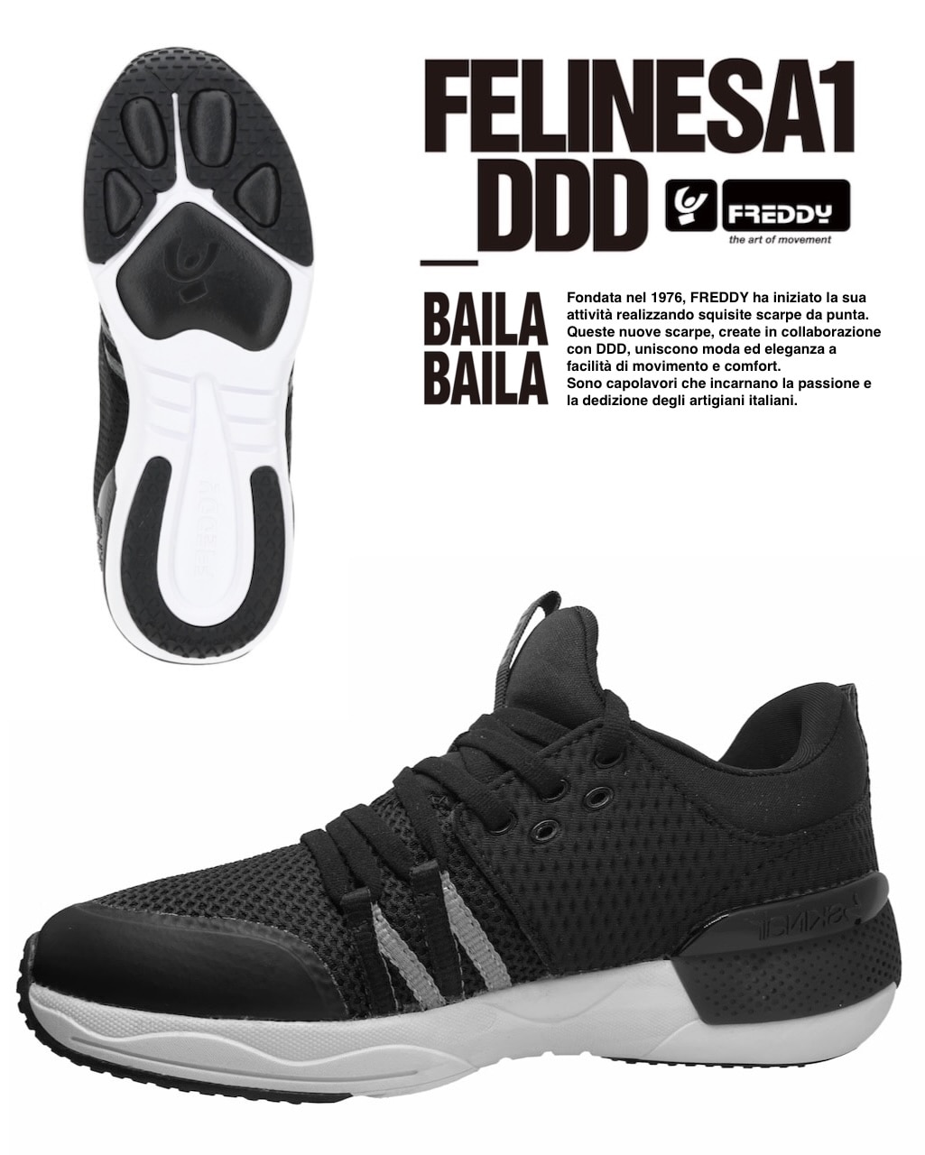 FREDDY フレディー ダンスシューズBBブラック未使用36 BAILAエアロ FREDDY フレディー ダンスシューズBBブラック未使用36 BAILA