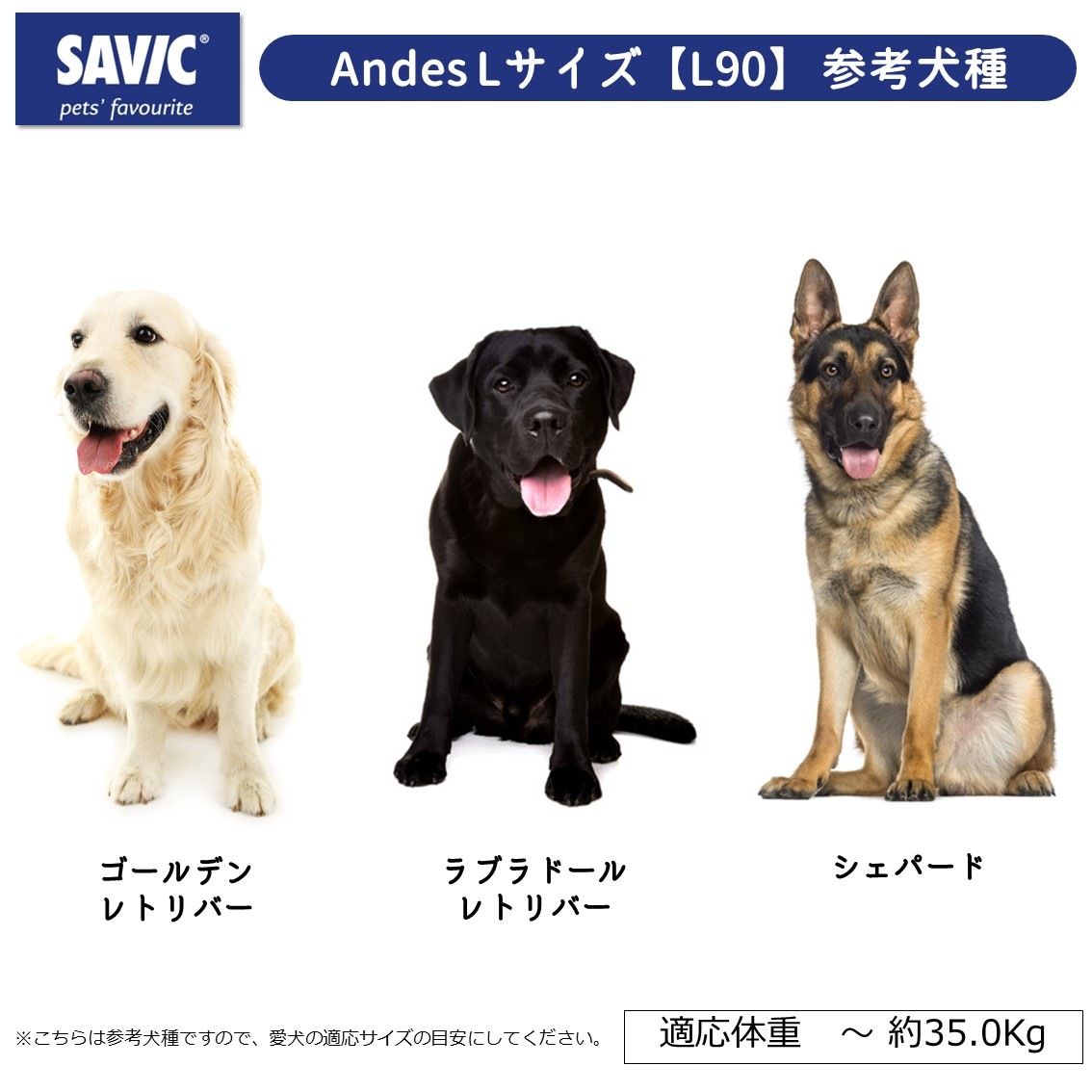 SAVIC (セイヴィック) Andes アンデス Lサイズ 【L90】 | Dog