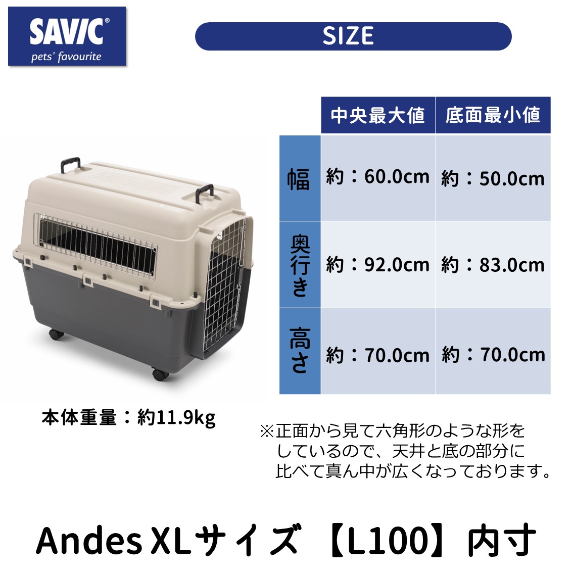 SAVIC (セイヴィック) Andes アンデス XLサイズ 【L100】 | Dog