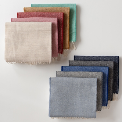 スーパーソフトラムウール スカーフ ヘリンボーン（マクナット オブ ドニゴール／MCNUTT OF DONEGAL）