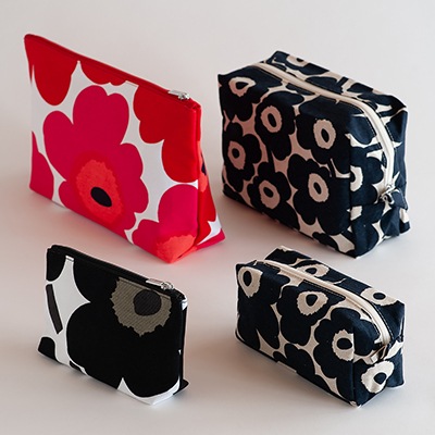 【SALE 20%OFF】マチありポーチ Eelia・Tiise・Relle・Vilja(マリメッコ/marimekko)