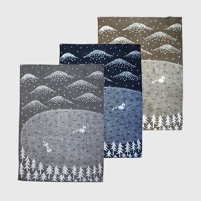 レイクインザバレー／LAKE IN THE VALLEY ウールブランケット シングル 130×180cm（クリッパン×ミナ ペルホネン）