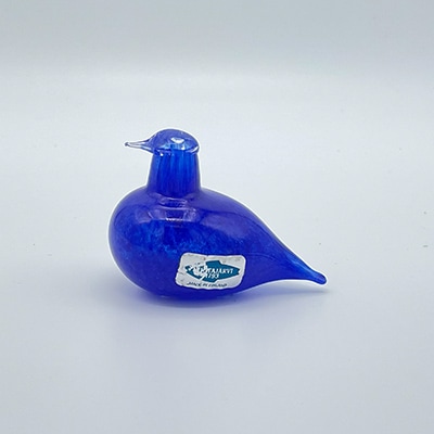 【ヴィンテージ】15 Hippiäinen／Golden-Crested Kinglet ブルー