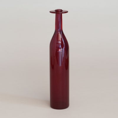 【ヴィンテージ】26 Pro Arte ボトル H29cm レッド（オイバ・トイッカ／Oiva Toikka）