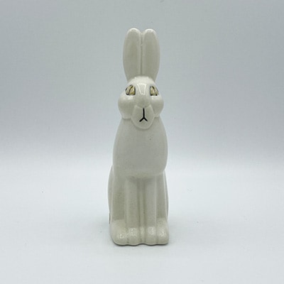 【ヴィンテージ】40 ウサギ 白（リサ・ラーソン／Lisa Larson）