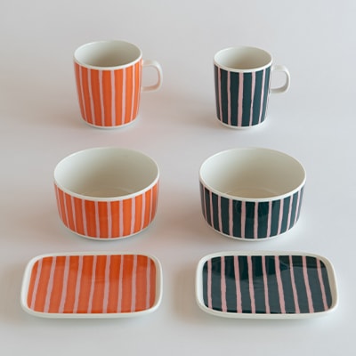 ピッコロ ダークグリーン・オレンジ（マリメッコ／marimekko）							