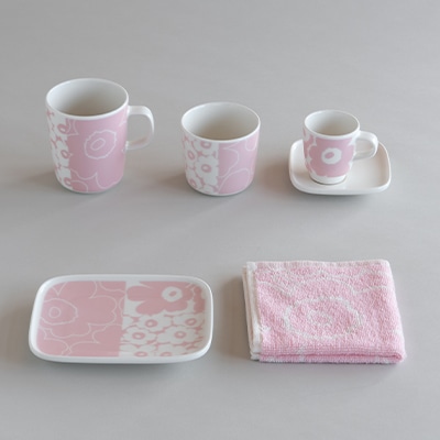 ウニッコ ピンク×ホワイト（マリメッコ／marimekko） フリーデザイン