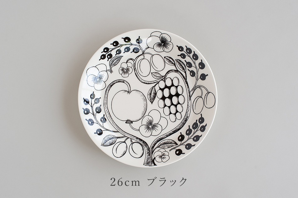 ARABIA/アラビア Paratiisi/パラティーシ　プレート　モノクロ Arabia Paratiisi Plate / アラビア パラティッシ プレート 21cm