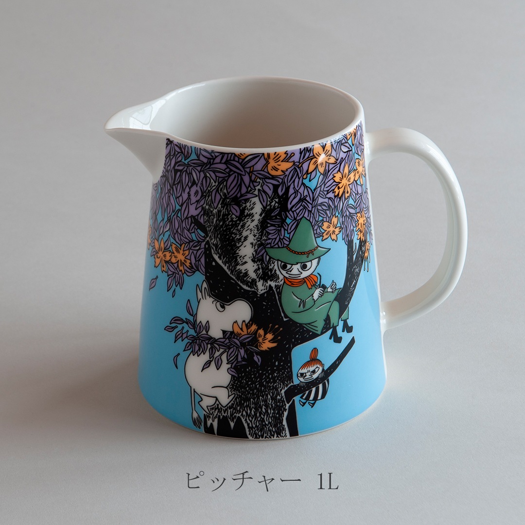 新品 アラビア ムーミン 蓋付きジャー ピッチャー フレンズフォーエバー80周年 ムーミン クラシック 蓋付ジャー 0.7L フレンズフォーエバー 80周年