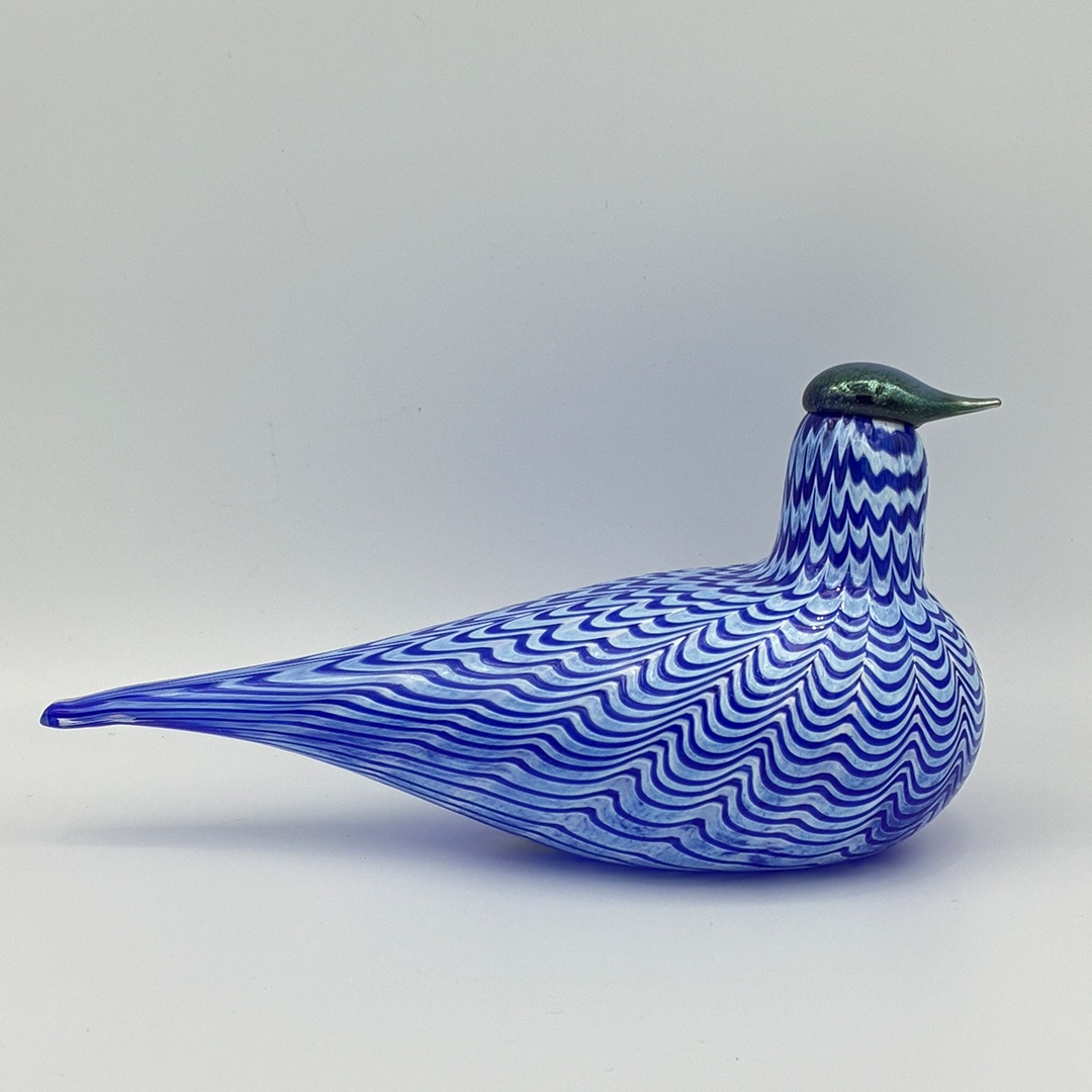 【ヴィンテージ】66 Lintu Sininen / Blue Bird	ブルー×ホワイト（オイバ・トイッカ／Oiva Toikka）