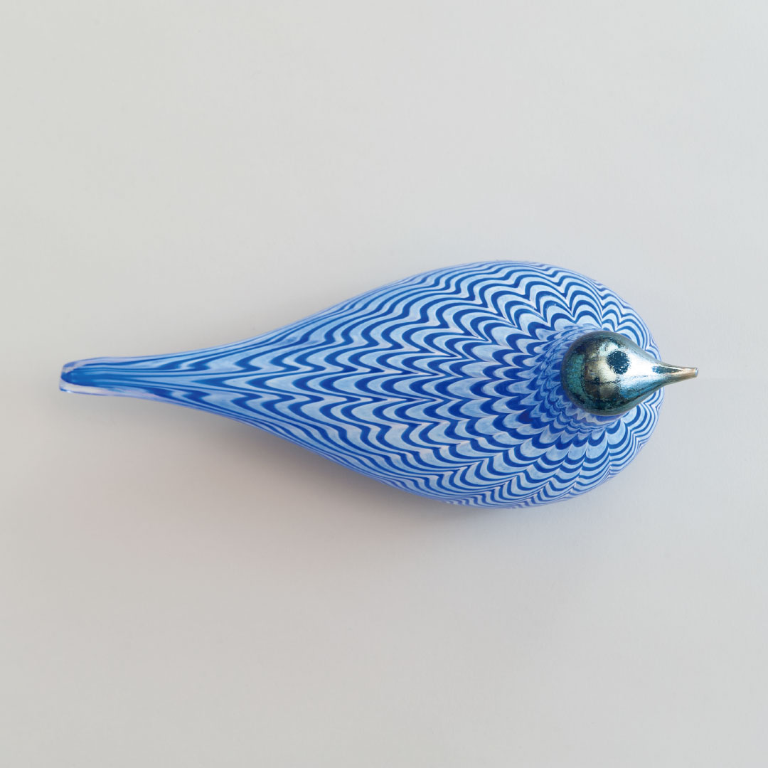 【ヴィンテージ】66 Lintu Sininen / Blue Bird	ブルー×ホワイト（オイバ・トイッカ／Oiva Toikka）