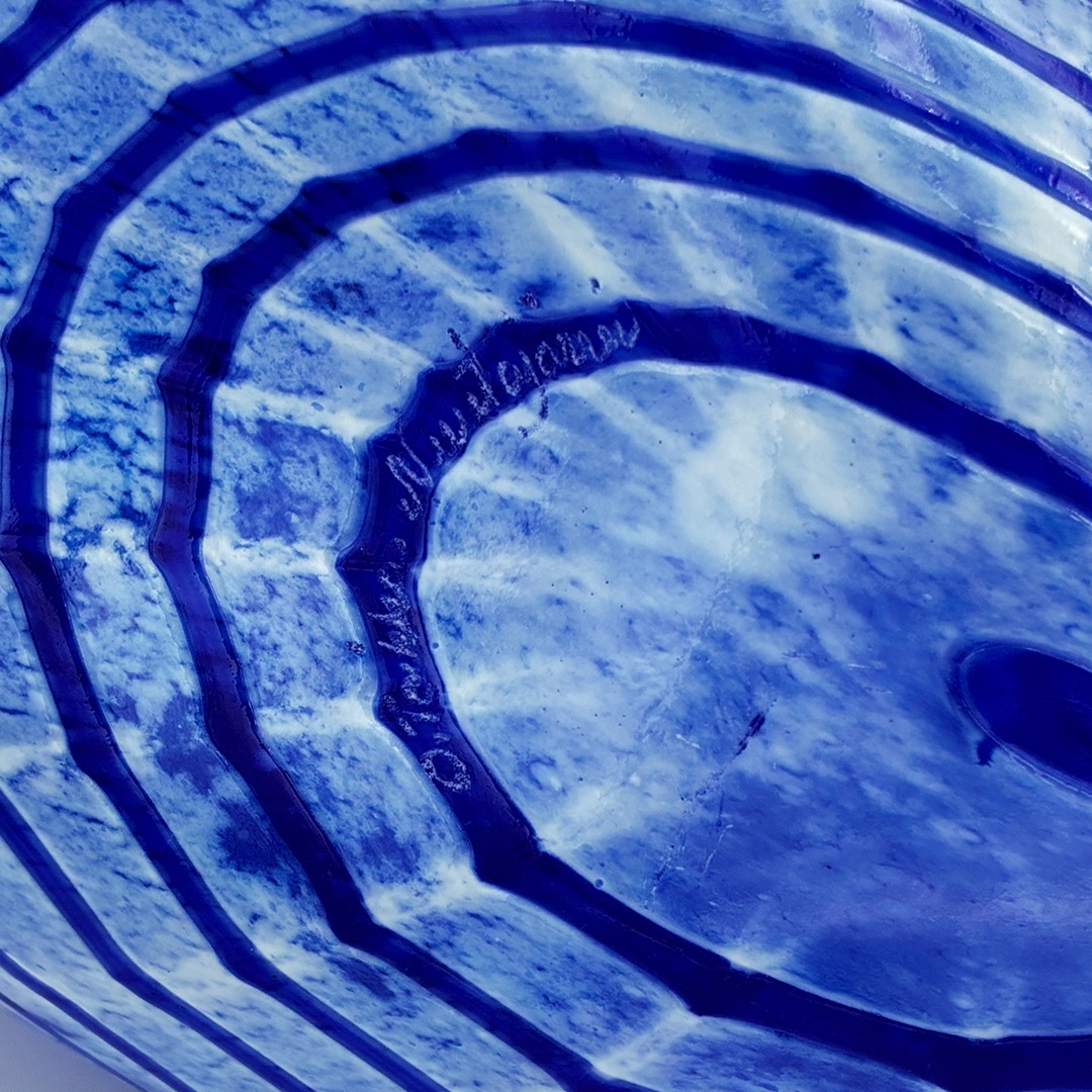 【ヴィンテージ】66 Lintu Sininen / Blue Bird	ブルー×ホワイト（オイバ・トイッカ／Oiva Toikka）