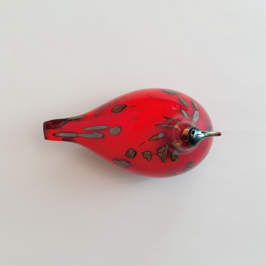 ヌータヤルヴィ Oiva Toikka/オイヴァ・トイッカ アップル 赤 北欧アートガラス/Oiva Toikka/オイバ・トイッカ/Nuutajarvi