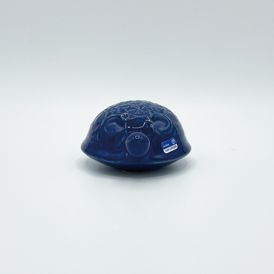 ヴィンテージ】33 青いカメ（リサ・ラーソン／Lisa Larson） フリー