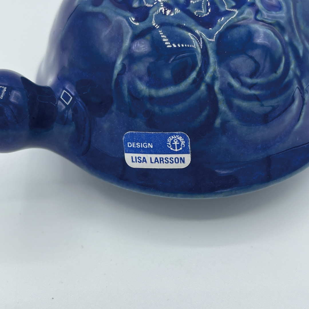 ヴィンテージ】33 青いカメ（リサ・ラーソン／Lisa Larson） フリー