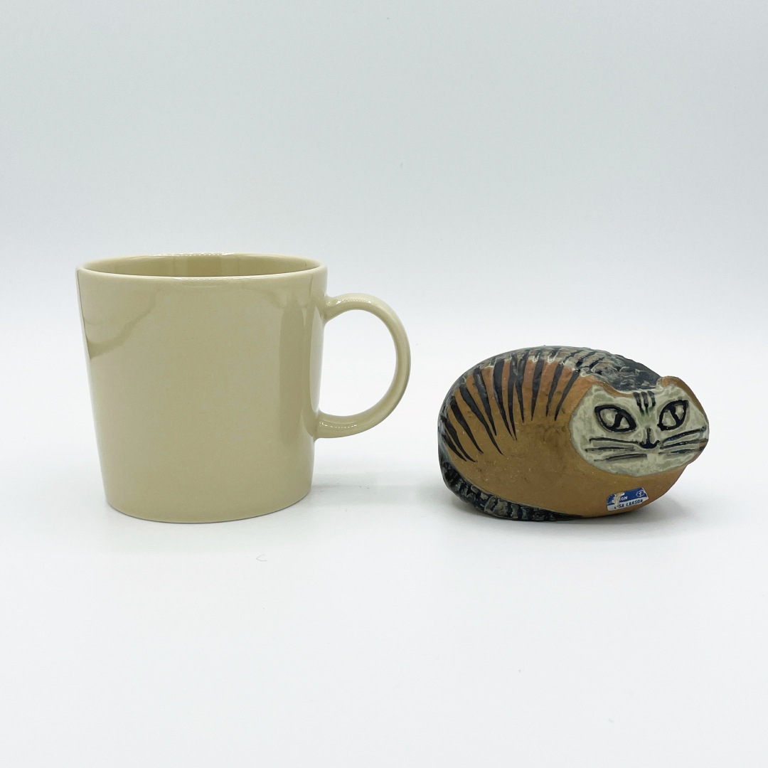 ヴィンテージ】35 丸まったネコ（リサ・ラーソン／Lisa Larson