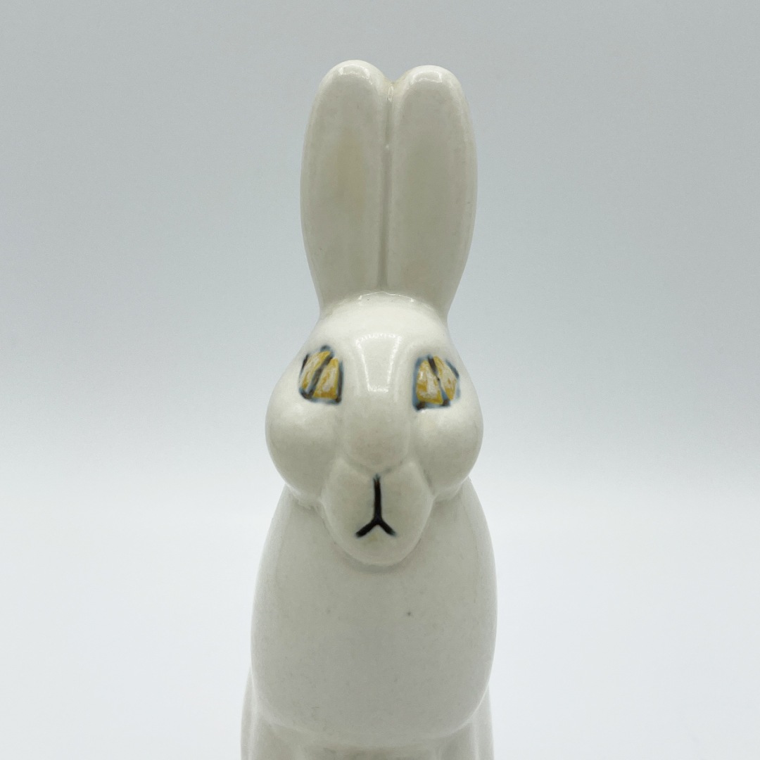 【ヴィンテージ】40 ウサギ 白（リサ・ラーソン／Lisa Larson）