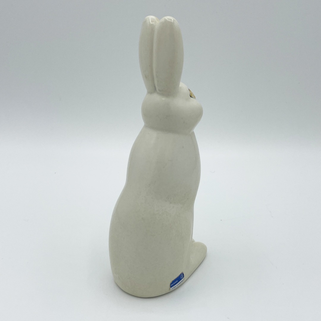 【ヴィンテージ】40 ウサギ 白（リサ・ラーソン／Lisa Larson）