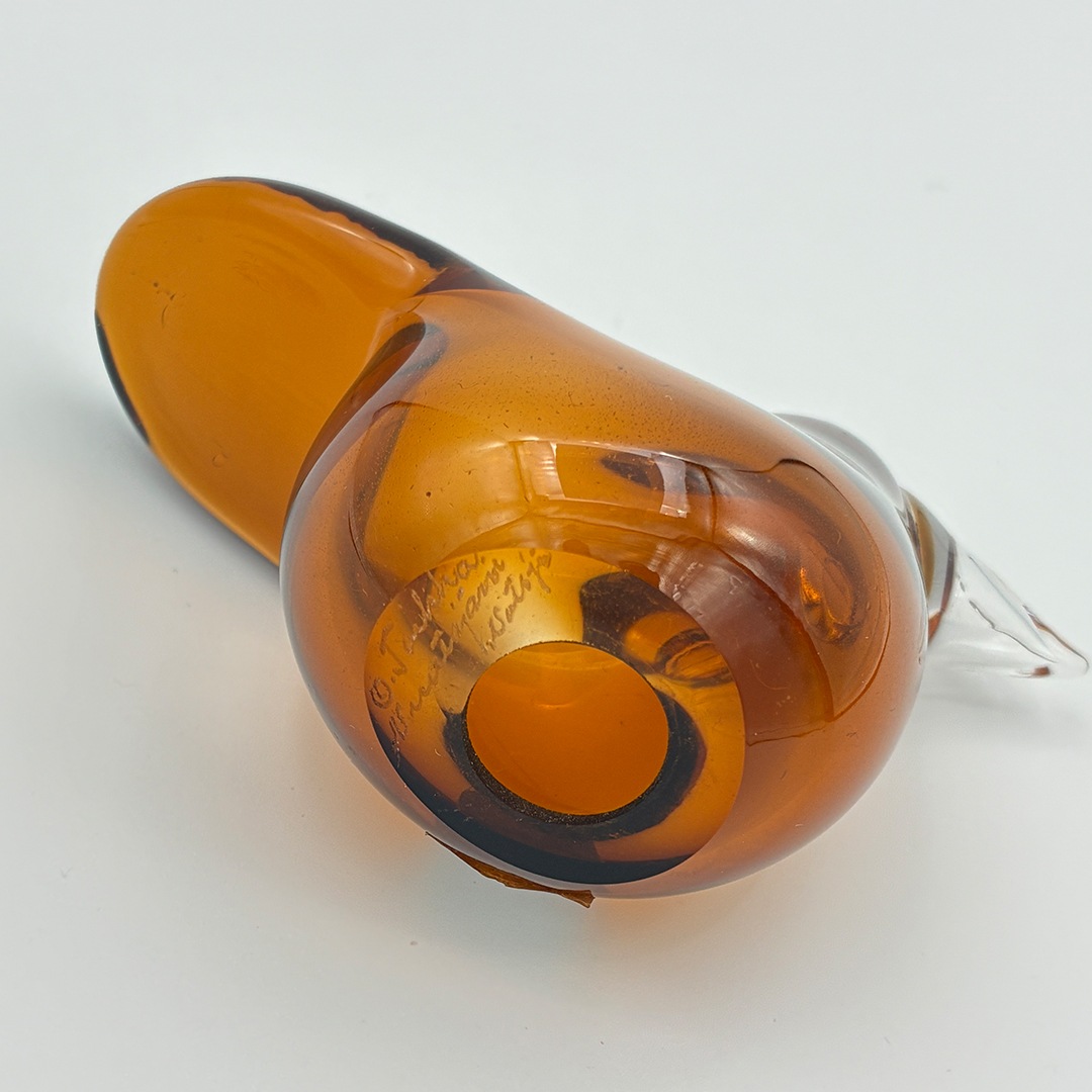 【ヴィンテージ】79 Sieppo／Flycatcher ブラウン×クリア（オイバ・トイッカ／Oiva Toikka）