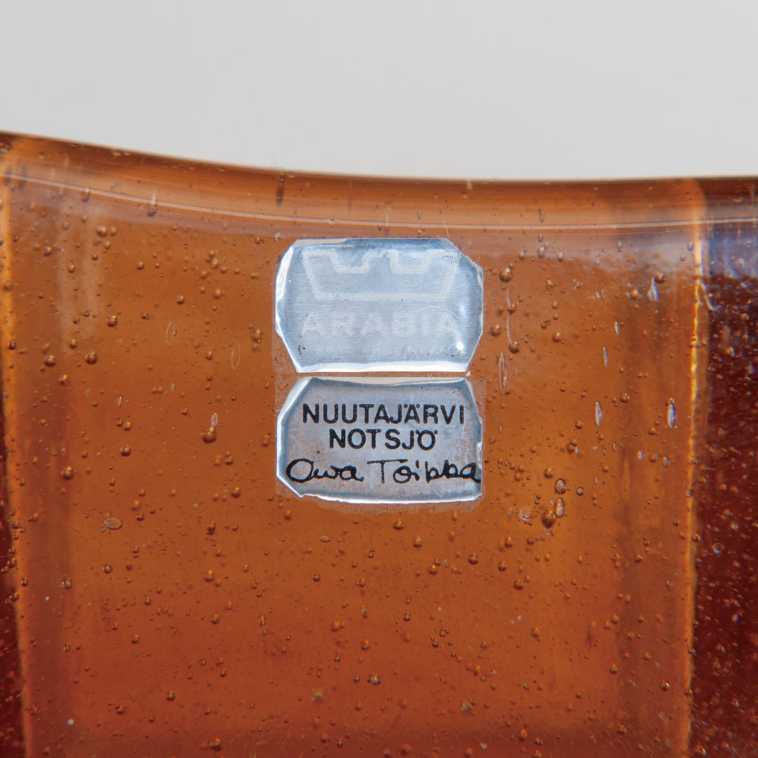 【ヴィンテージ】23 イグル／Igle アシュトレイ H6cm ブラウン（オイバ・トイッカ／Oiva Toikka）