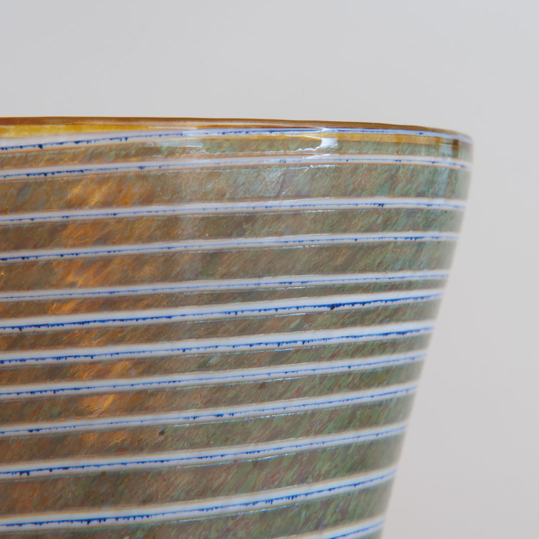 【ヴィンテージ】24 Pro Arte Ranta フラワーベース H22.5cm グリーン（オイバ・トイッカ／Oiva Toikka）