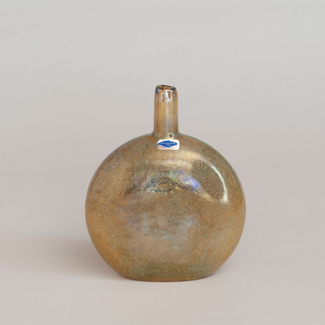 【ヴィンテージ】25 Mansikkapaikka フラワーベース H17cm グリーン(オイバ・トイッカ/Oiva Toikka)