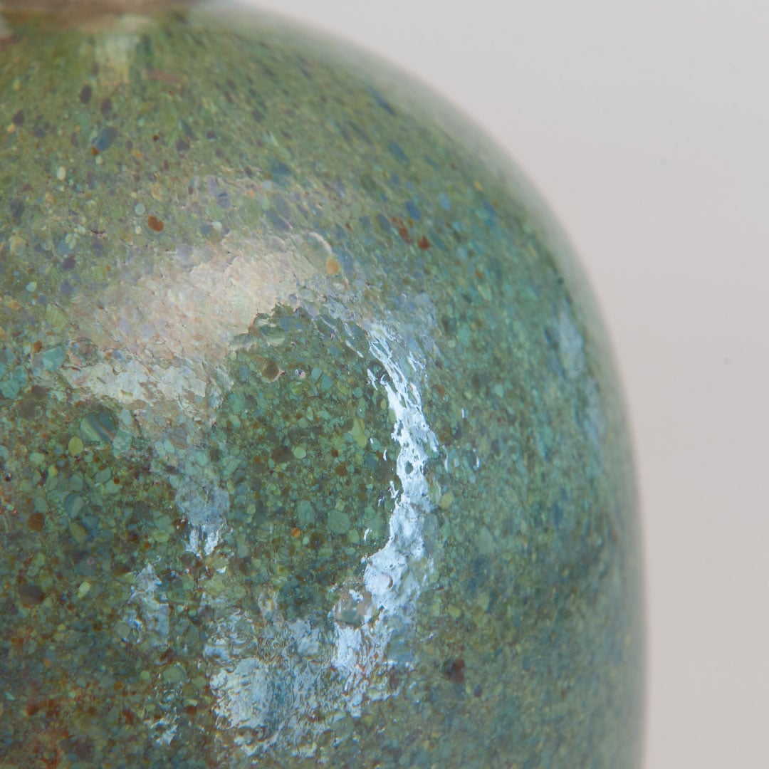 【ヴィンテージ】27 Mansikkapaikka フラワーベース H17cm グリーン（オイバ・トイッカ／Oiva Toikka）