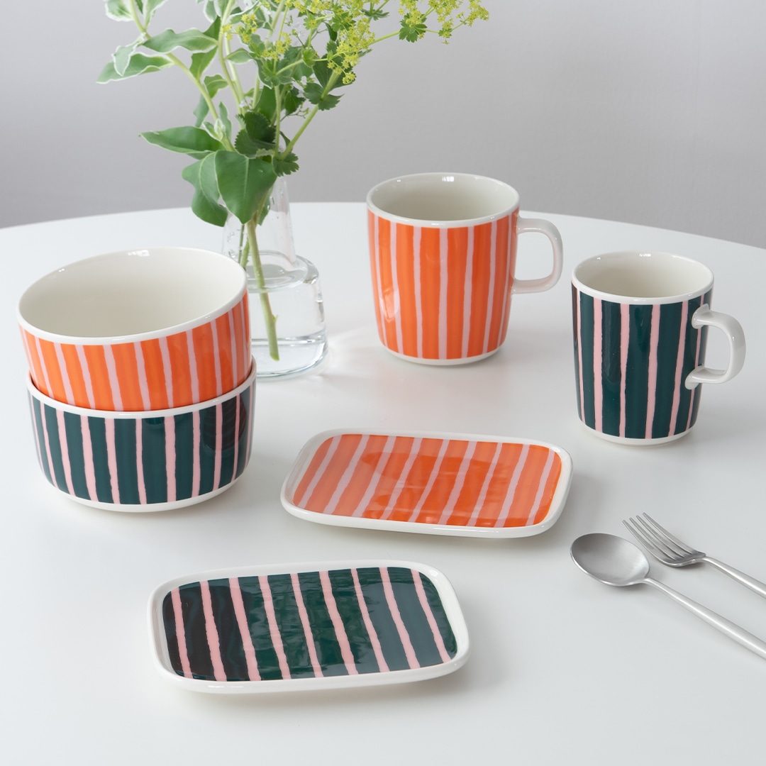 ピッコロ ダークグリーン・オレンジ（マリメッコ／marimekko）							