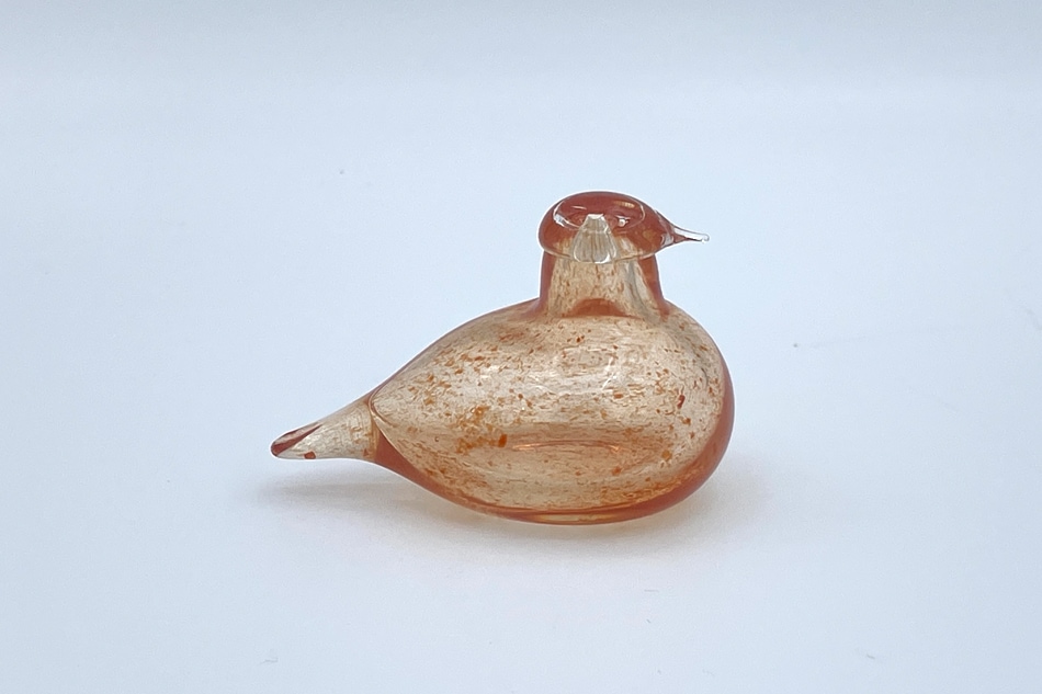 Oiva Toikka バード Golden- Crested Kinglet ヴィンテージ】52 Hippiainen／Golden-Crested Kinglet オレンジ