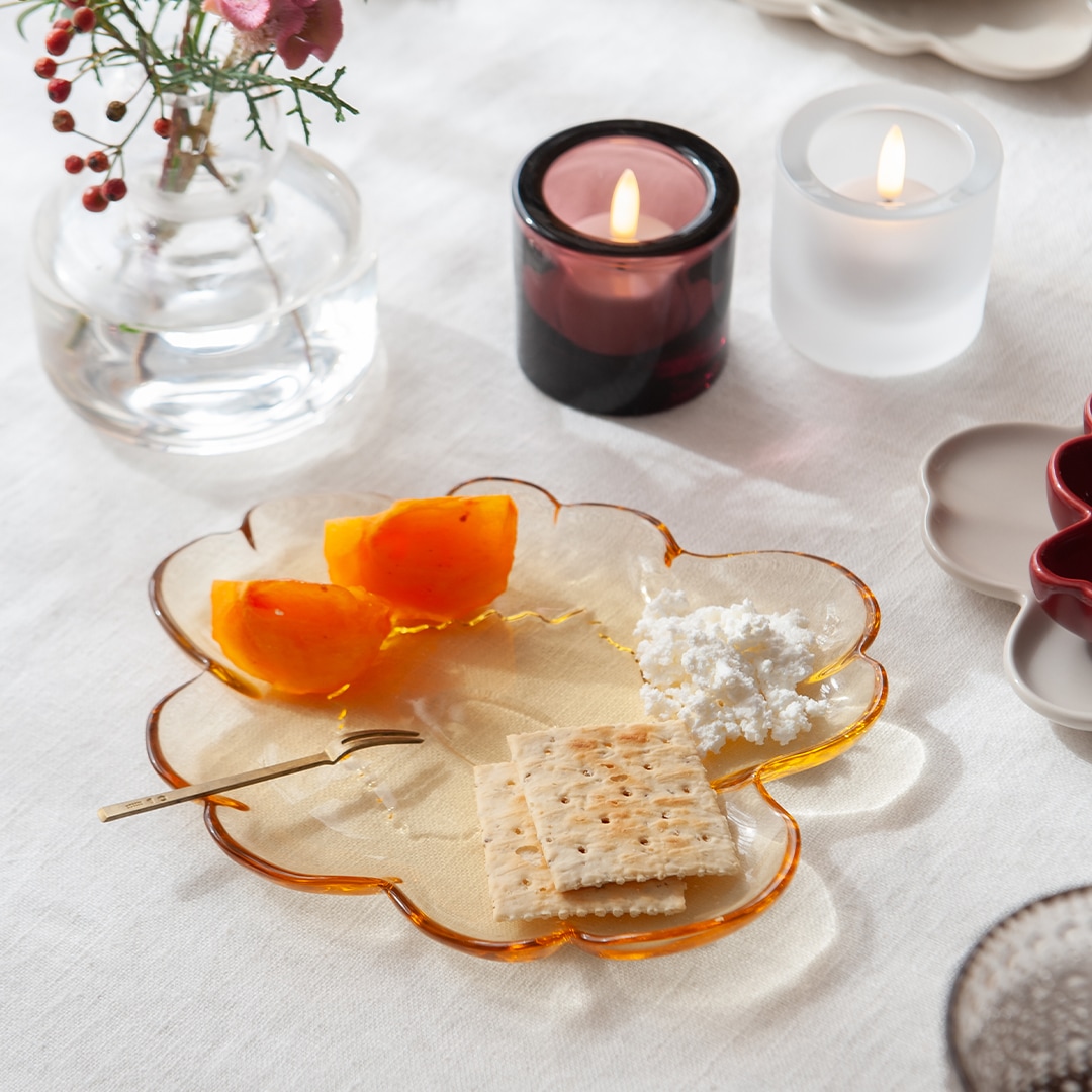 ウニッコ ガラスプレート（マリメッコ／marimekko） フリーデザイン