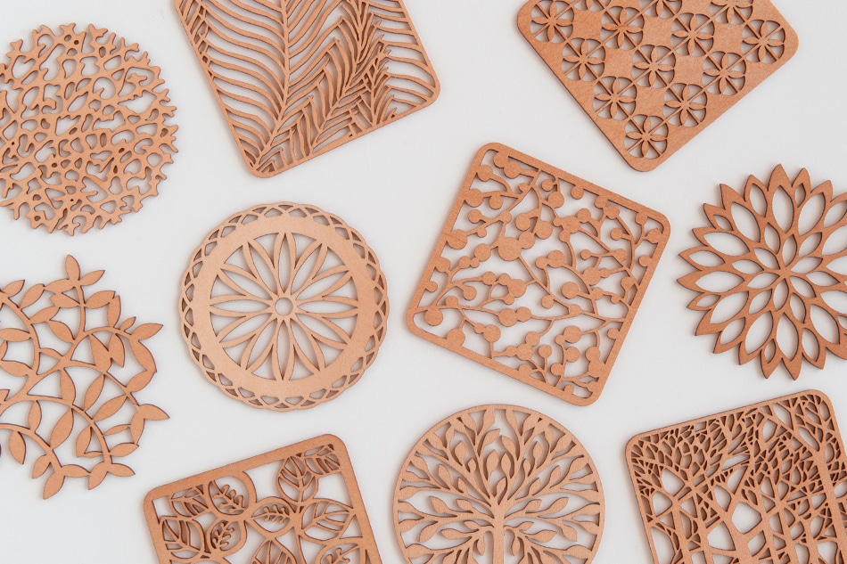 リトアニア木製コースター