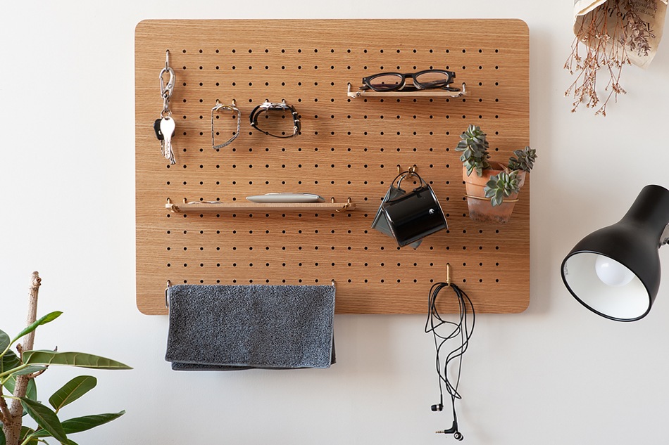 北欧暮らしの道具店　有孔ボード/PEG WALL（M)付属品セット売り 有孔ボード/PEG WALL（M） - 北欧、暮らしの道具店