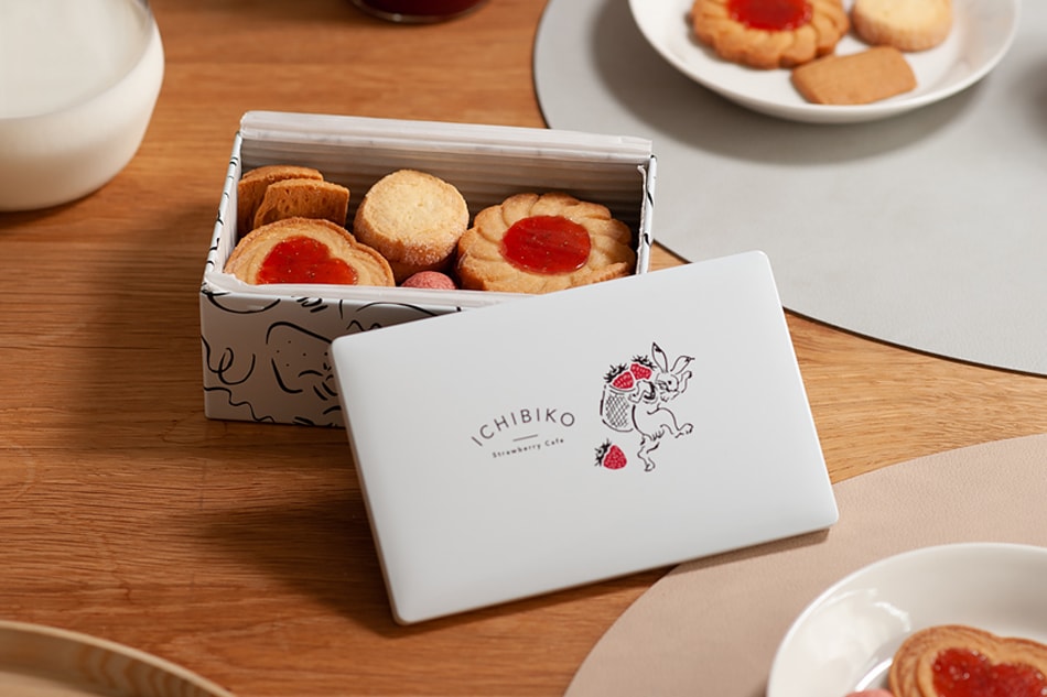 【完売】いちごジャムクッキーアソート缶（いちびこ／ICHIBIKO）　