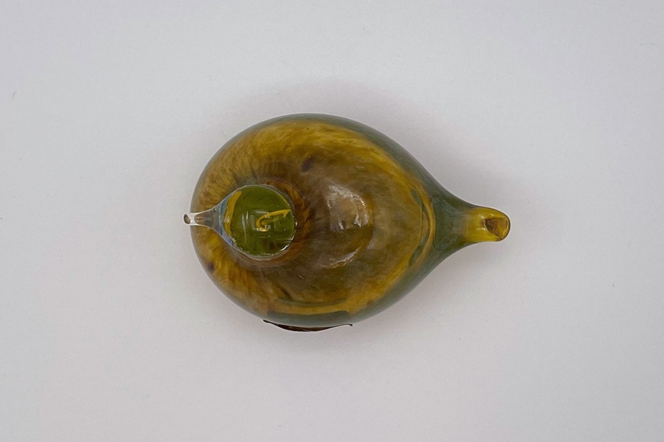 【ヴィンテージ】17 Hippiäinen／Golden-Crested Kinglet マスタード