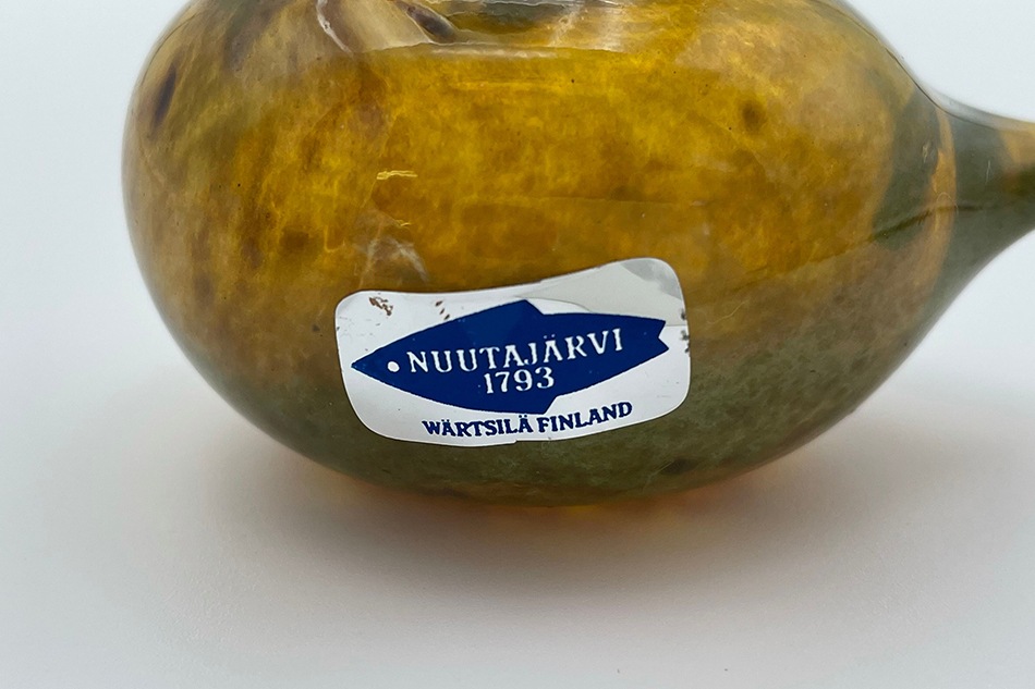 【ヴィンテージ】17 Hippiäinen／Golden-Crested Kinglet マスタード