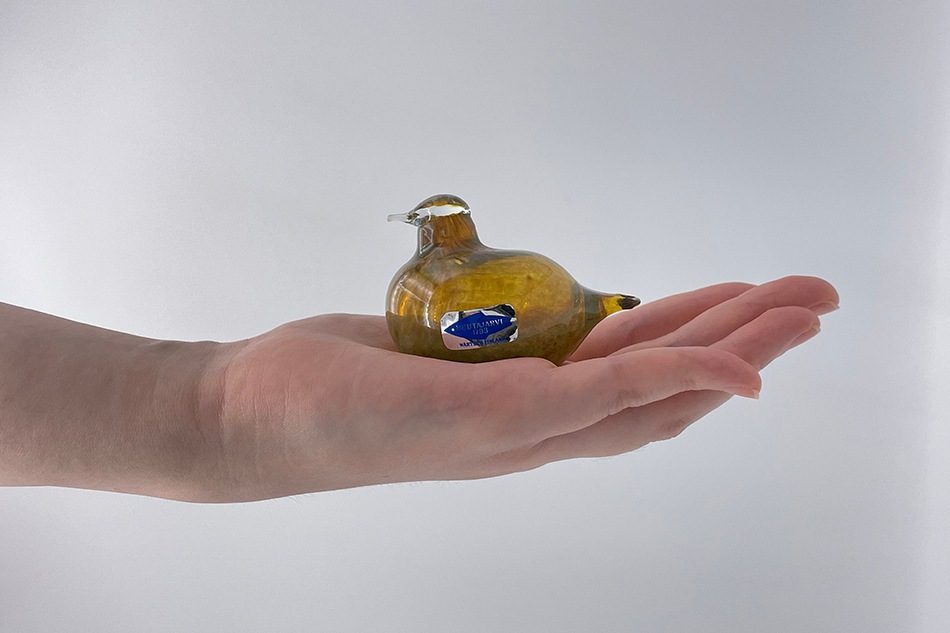 【ヴィンテージ】17 Hippiäinen／Golden-Crested Kinglet マスタード