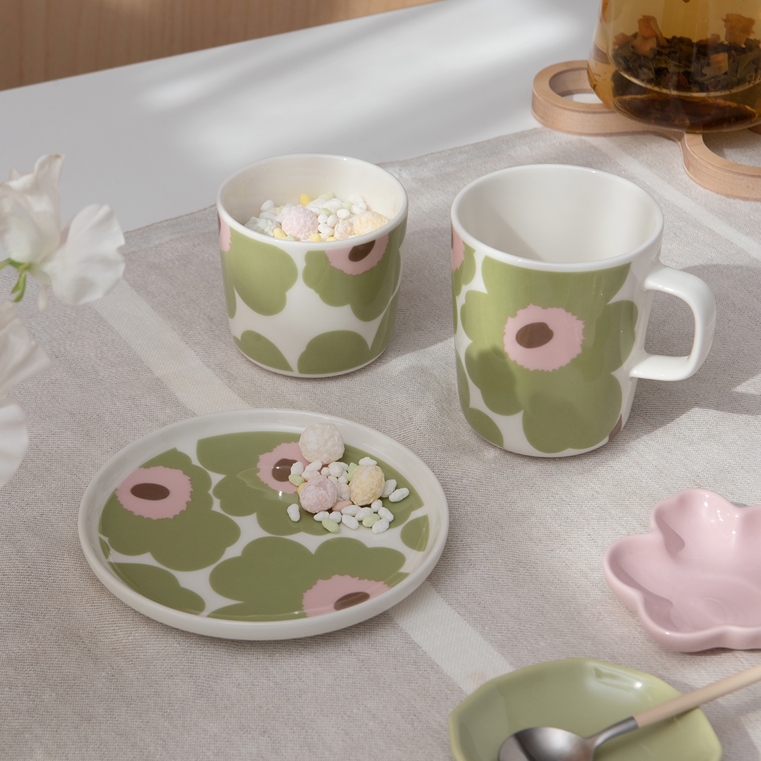 日本限定】ウニッコ ライトグリーン×ライトピンク（マリメッコ