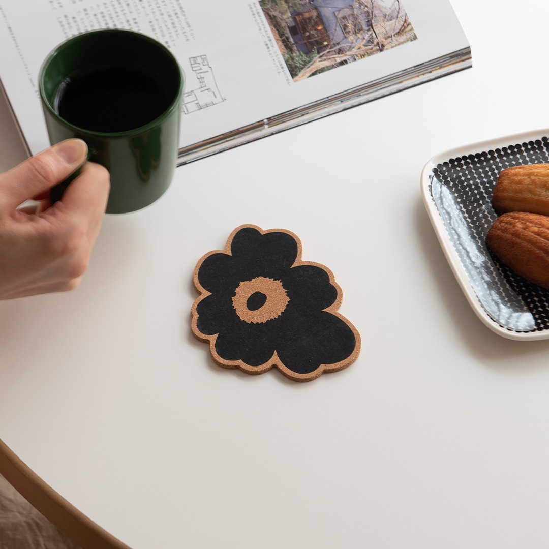 ウニッコ コルク コースター 12cm（マリメッコ／marimekko）