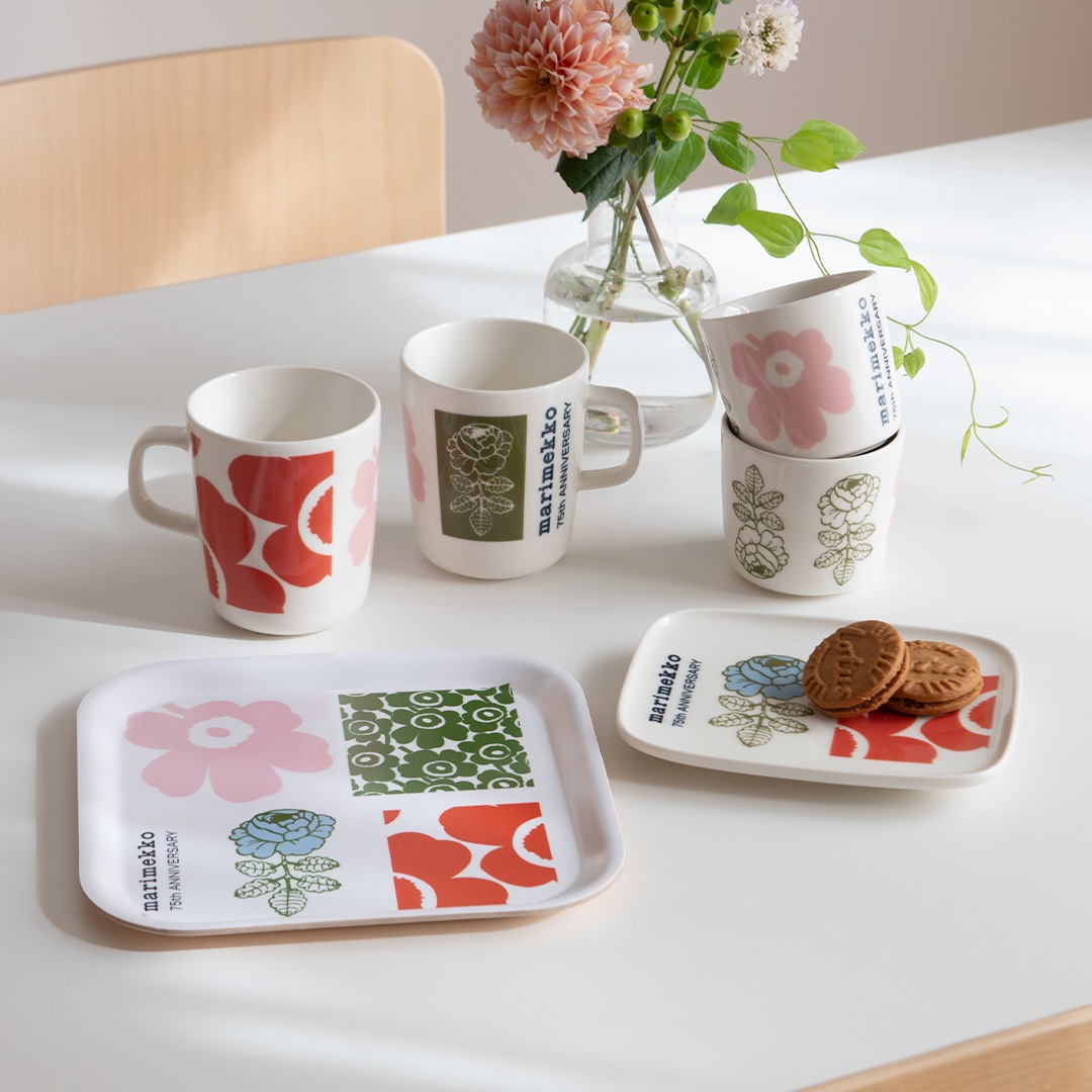 【レア】marimekko　ロゴ　ディスプレイ　マリメッコ 日本限定】75th Anniversary コレクション（マリメッコ／marimekko