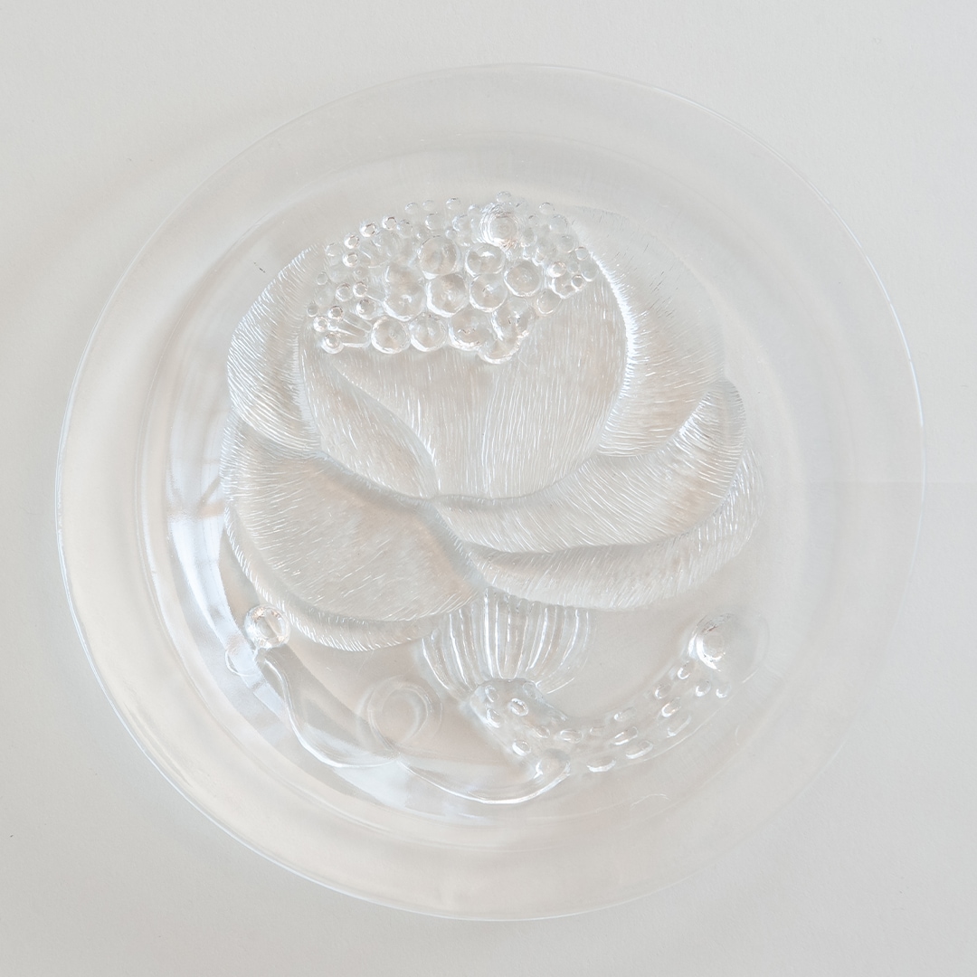 ヴィンテージ】01 ピオニ／Pioni プレート 21cm クリア（オイバ